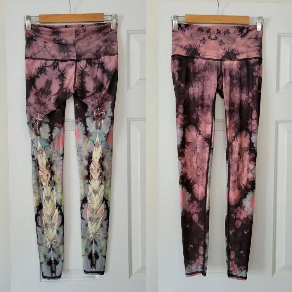 Teeki Limited Ed. The Eagle Feather Dreamcatcher Hot Pant Yoga Pant Leggings S